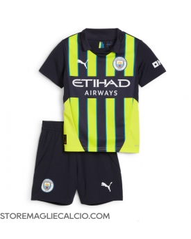 Manchester City Maglia Gara Trasferta Repliche 2024-25 Bambino